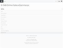 Tablet Screenshot of efabsales.com